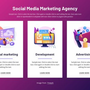 Social media page design and branding